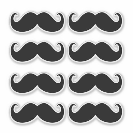 Snor Set Prints Sticker (Voorkant)