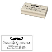 snor / snor / schnurrbart + jouw naam 	rubberstempel (Gestempeld)