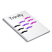 snor-stache notebook notitieboek (Rechterzijde)