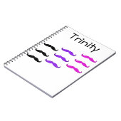 snor-stache notebook notitieboek (Linkerzijde)