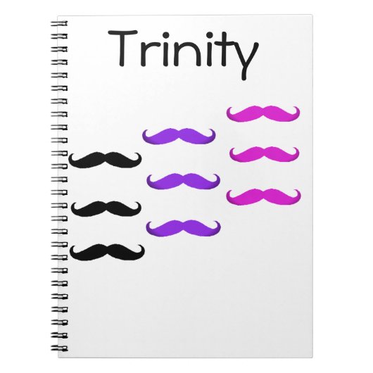 snor-stache notebook notitieboek (Voorkant)