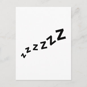 Snore zzz briefkaart