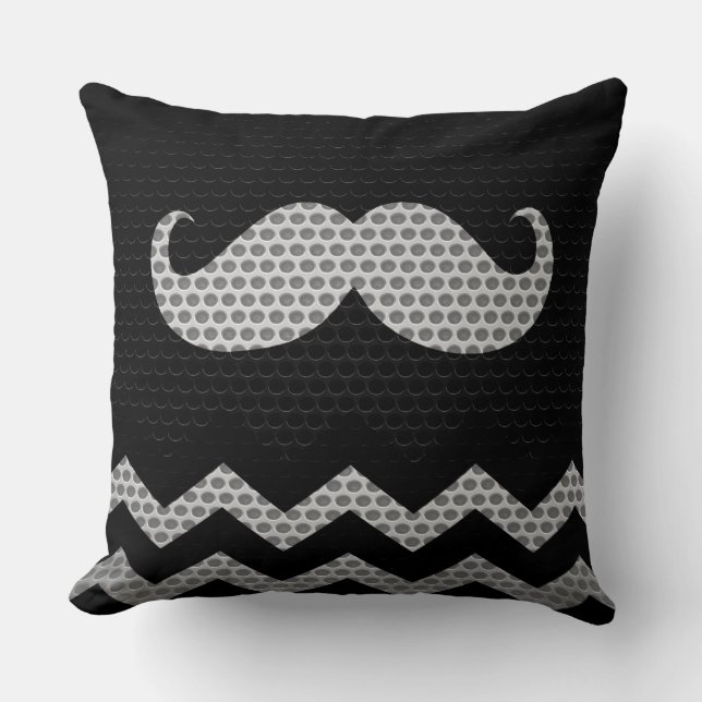 Snorhar Chevron Gat Kussen (Voorkant)
