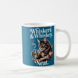 Snorharen en net grappige kat minnaar drinker  koffiemok