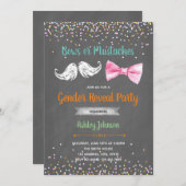 Snorharen of strikken feest uitnodiging (Voorkant / Achterkant)