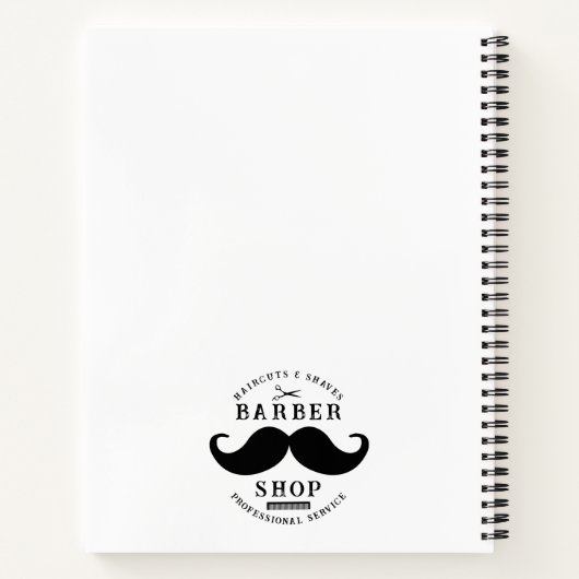 Snorharer Kapsalon Moderne Kapselstylist Herensalo Notitieboek (Achterkant)