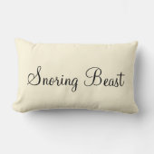 "Snoring Beast" - Aangepast tekstontwerp Kussen (Voorkant)