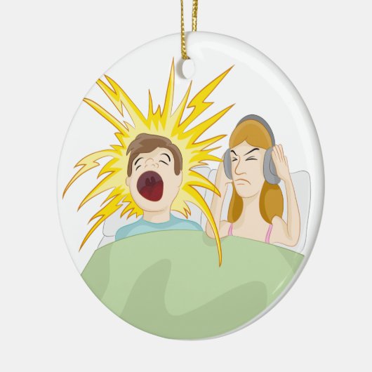 Snoring Husband Keramisch Ornament (Links)