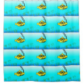 Snorkel Fish Cartoon Goldfish Douchegordijn (Voorkant)