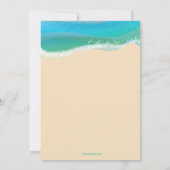 Snorkel Gear Beach Party Invitation Kaart (Achterkant)