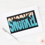 Snorkel Rechthoekige Sticker (Envelop)