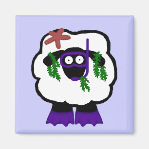 Snorkel Sheep Magnet Magneet