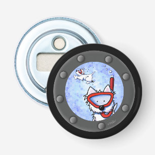 Snorkel Westies Porthole flesopener Button Flesopener