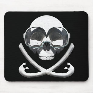 Snorkelen en Scuba Diving Pirate Skull Flag Muismat