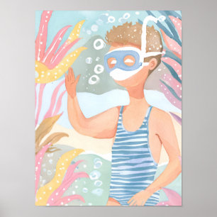 Snorkelen in een tropisch rif poster