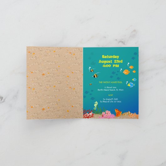 Snorkelen met tropische vissen jongens verjaardags (Binnen)