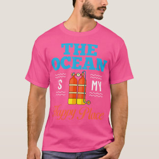 Snorkelen onder water duiken t-shirt