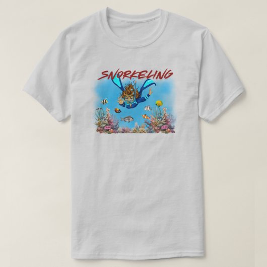 Snorkelen T-shirt (Design voorkant)