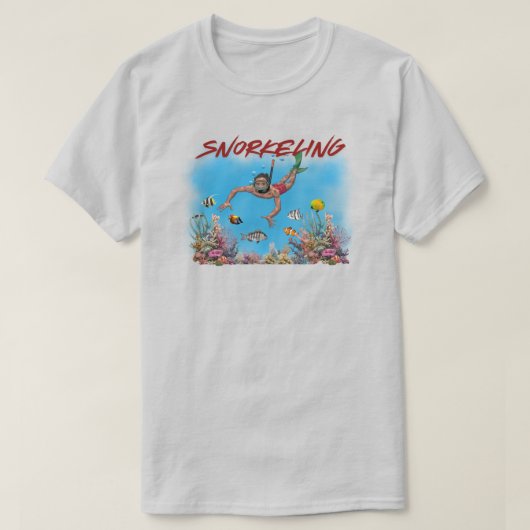 Snorkelen T-shirt (Design voorkant)