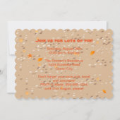 Snorkelende jongen onder het zee kaart (Achterkant)