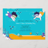 Snorkelende Tweeling Kaart (Voorkant / Achterkant)