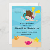 Snorkeling party kaart (Voorkant / Achterkant)