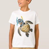 Snorkelschildpaddenavontuur T-shirt (Voorkant)