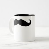 Snorren Koffie Mok vermomming grappige snor (Voorkant links)
