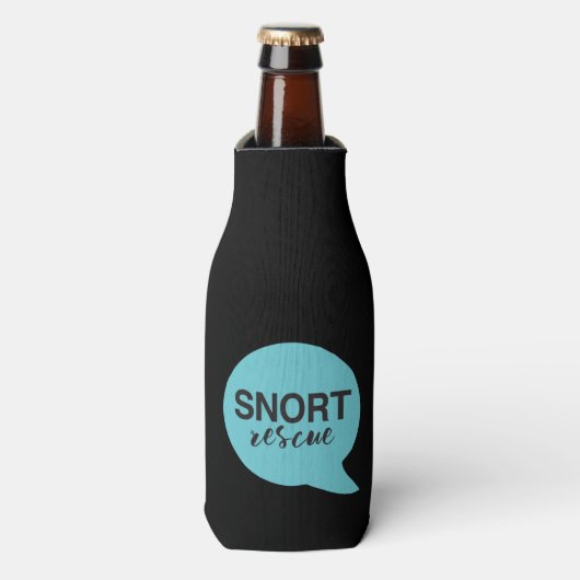 SNORT bubbel logo fles Flesjeskoeler (Fles Voorkant)