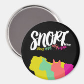 SNORT kleur logo magneet (Voorkant / Achterkant)