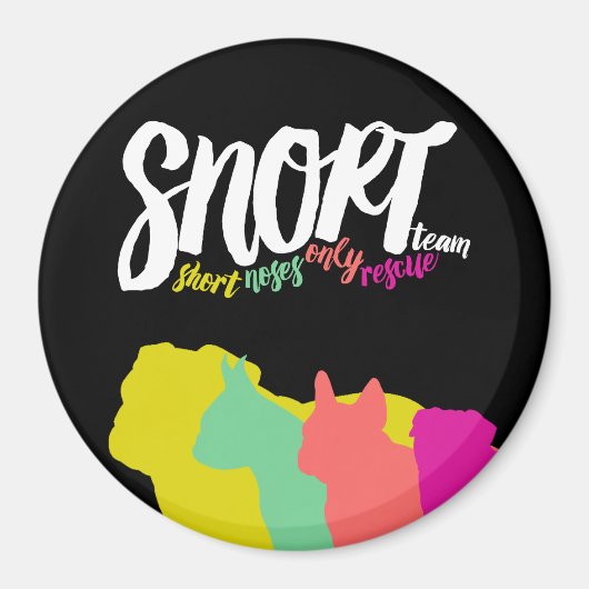 SNORT kleur logo magneet (Voorkant)