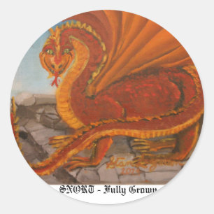 SNORT - Volgroeid Ronde Sticker