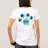 SNORT "wees hun stem" pit omhoog T-shirt (Achterkant)