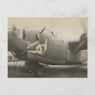 Snose-kunst op een B24-Liberator Briefkaart