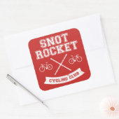 Snot Rocket Cycling Club Vierkante Sticker (Envelop)