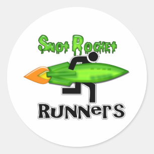 Snot Rocket Runners Ronde Sticker
