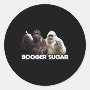 Snot Suiker Sasquatch Yeti Neus Bieren Grappig Vol Ronde Sticker