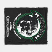 Snots Part Mississippi Leg Hond Fleece Deken (Voorkant (Horizontaal))
