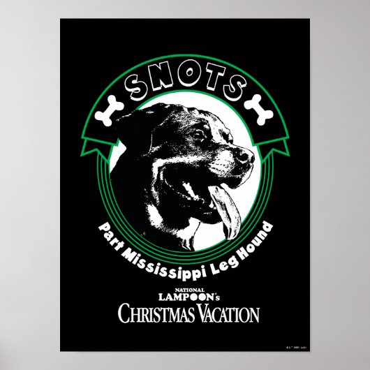 Snots Part Mississippi Leg Hond Poster (Voorkant)