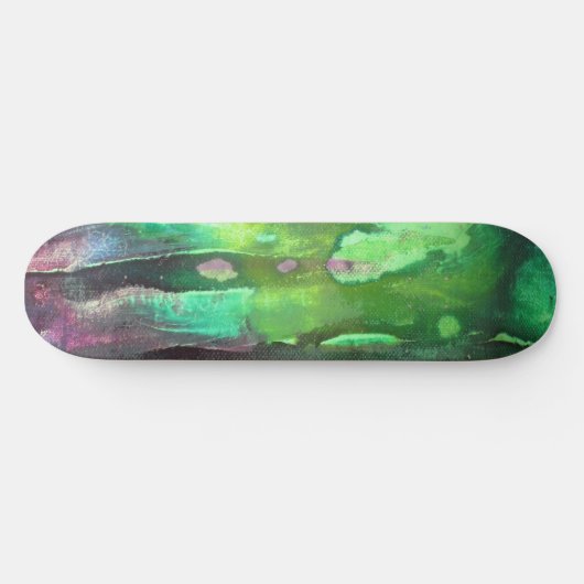 Snotty Green Grungy Slime Skateboard (Horizontaal)