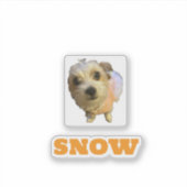 SNOW-4x4 custom cut vinyl sticker (Devant)