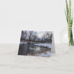 Snow Along James River - Hartelijk dank Bedankkaart