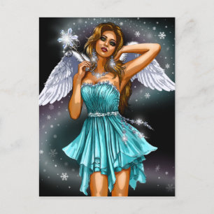Snow Angel Fairy Briefkaart