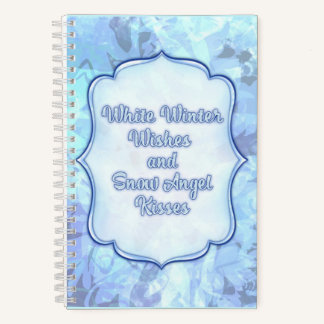 Snow Angel Kisses – Whimsical Winter Greeting Card Notitieboek