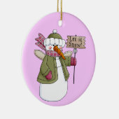 Snow Angel Laat het sneeuwen Ornament (Rechts)