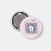Snow Angel Pink Magnet Magneet (Voorkant / Achterkant)