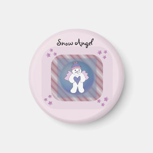 Snow Angel Pink Magnet Magneet