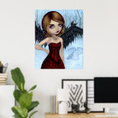 Snow Angels winterfee Art Print (Thuiskantoor)