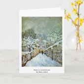 Snow At Louveciennes By Sisley Alfred Kaart (Gele Bloem)