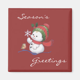 Snow Baby Holiday Magnet Magneet